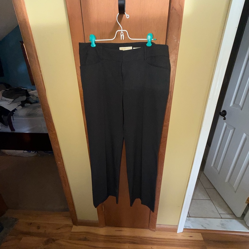 Michael Kors Charcoal Pinstripe Pants